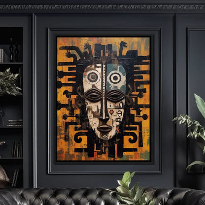 Tribal Mask 19 Canvas Wall Art