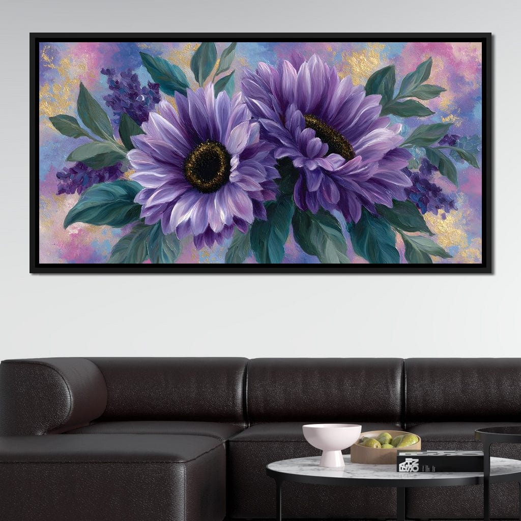 Lavender Blooms Radiance Canvas Wall Art