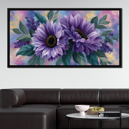 Lavender Blooms Radiance Canvas Wall Art