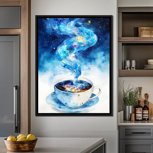 Celestial Coffee of Dreams Canvas Wall Art