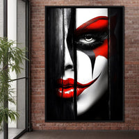 Monochrome Joker Reverie Canvas Wall Art