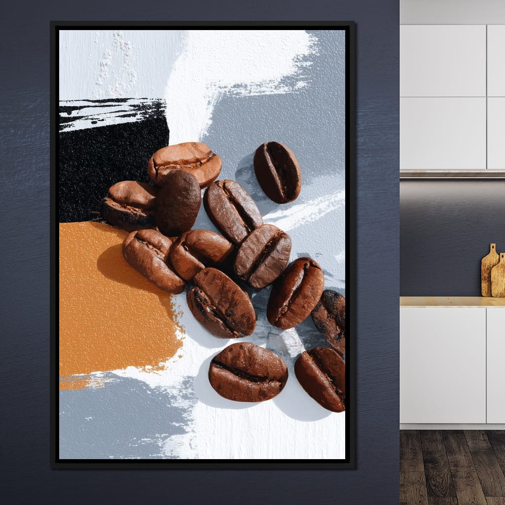 Coffee Beans Modern Vibe Canvas Wall Art