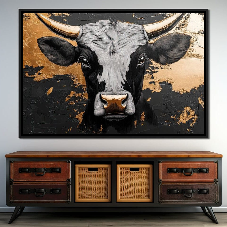 Golden Majesty of the Plains Canvas Wall Art