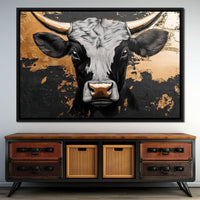 Golden Majesty of the Plains Canvas Wall Art