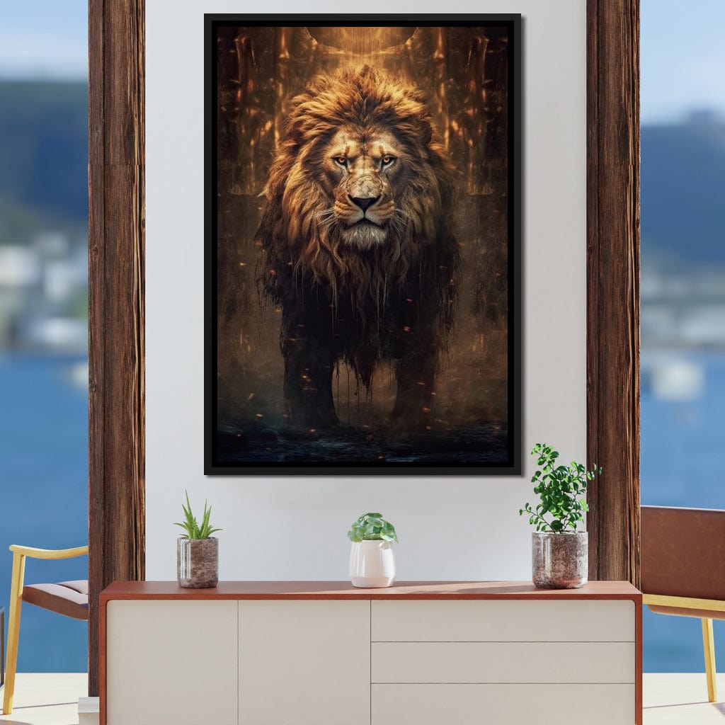 Lion of the Lord's Throne Canvas Wall Art