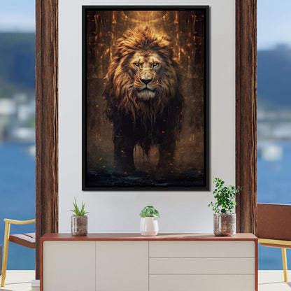 Lion of the Lord's Throne Canvas Wall Art