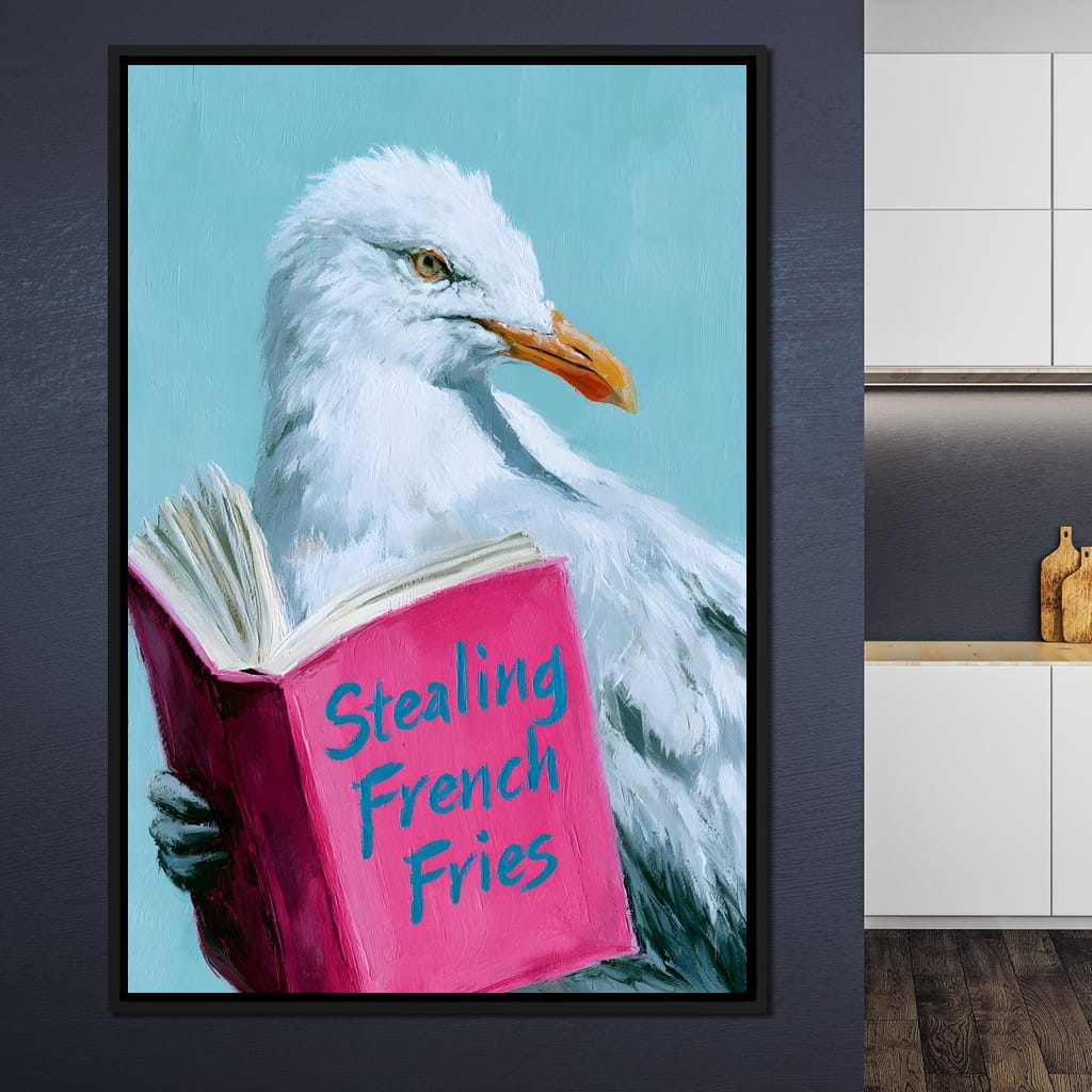 A Gull Studies The Culinary Arts Canvas Wall Art