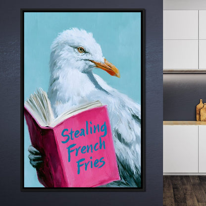 A Gull Studies The Culinary Arts Canvas Wall Art