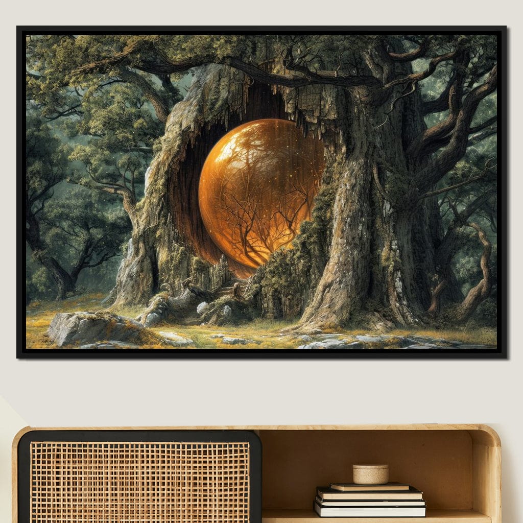 The Glowing Core of Gaia Canvas Wall Art