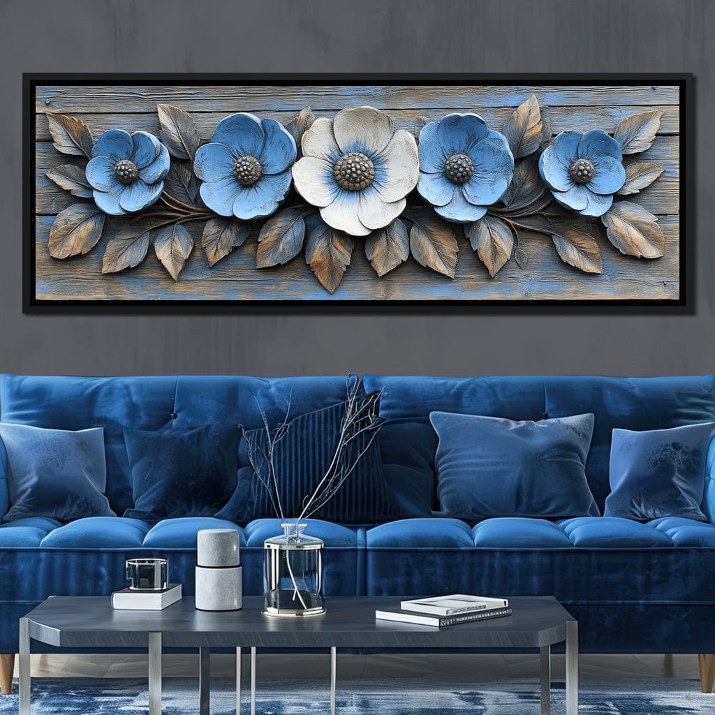 Rustic Bloom Harmony Canvas Wall Art