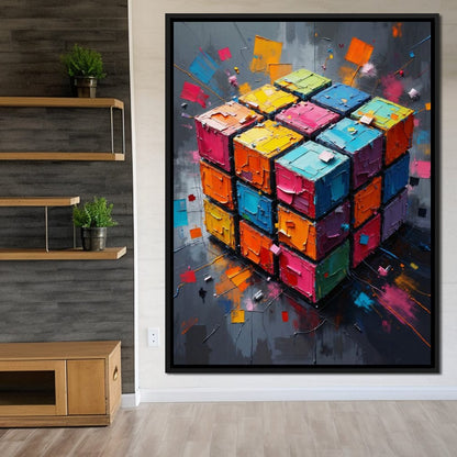 Fractured Logic Canvas Wall Art