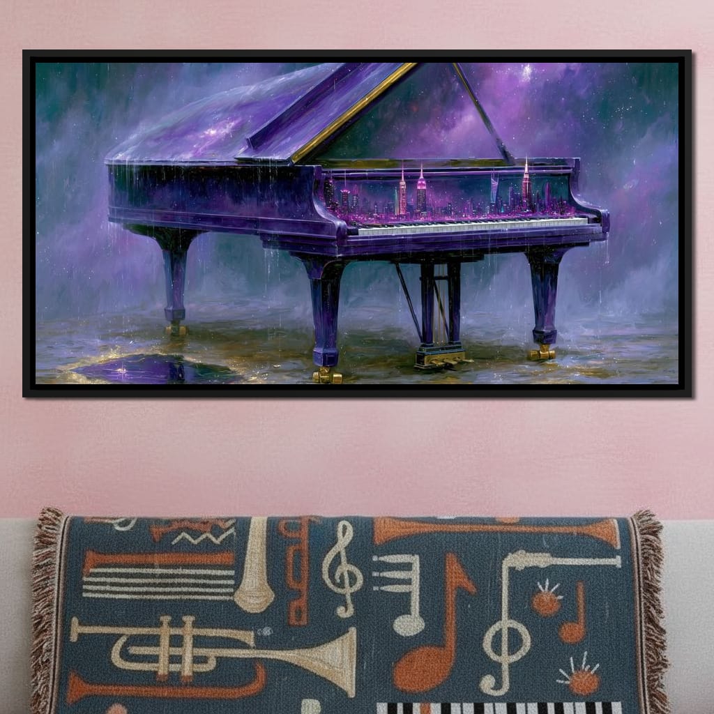 Midnight Sonata For A Glass Galaxy Canvas Wall Art