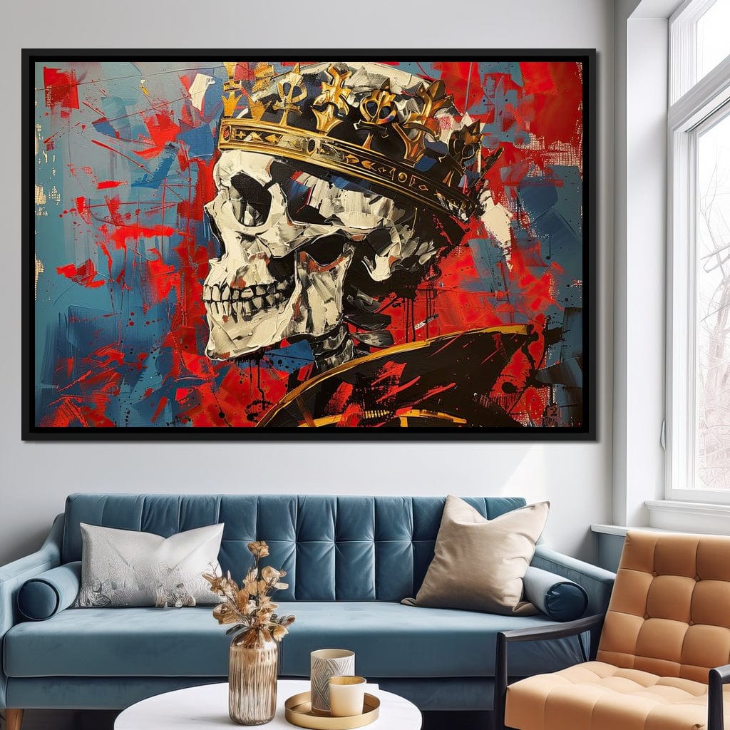 Revelation of Regal Skeletons Canvas Wall Art