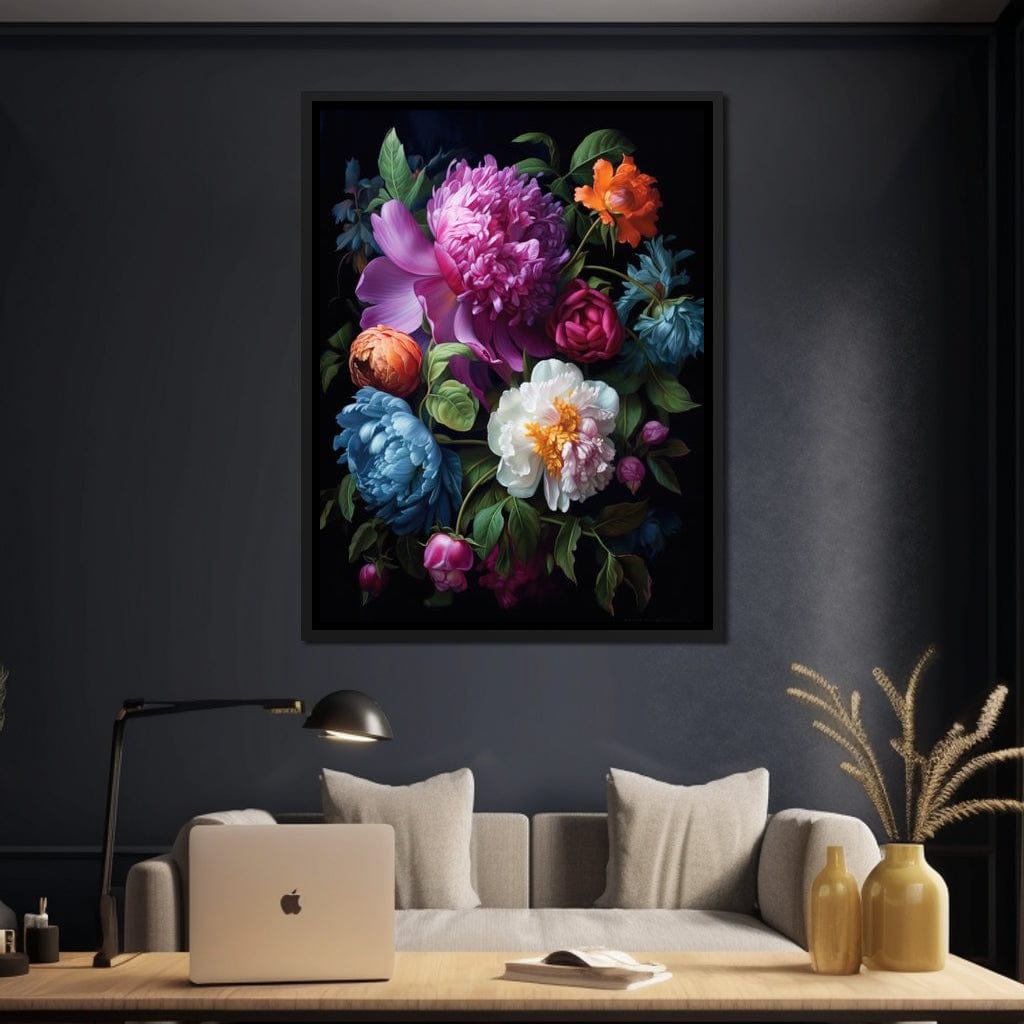 Colorful Flowers Canvas Wall Art