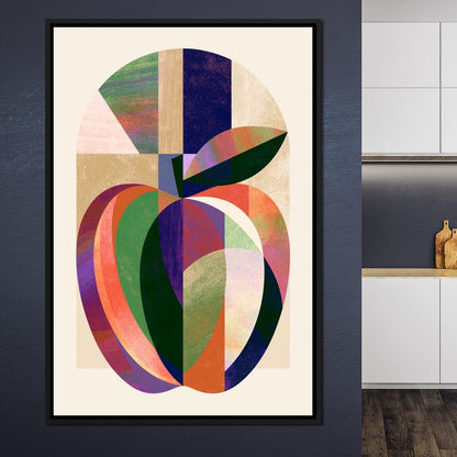 Geometric Harvest Of Orchard Geometry Canvas Wall Art