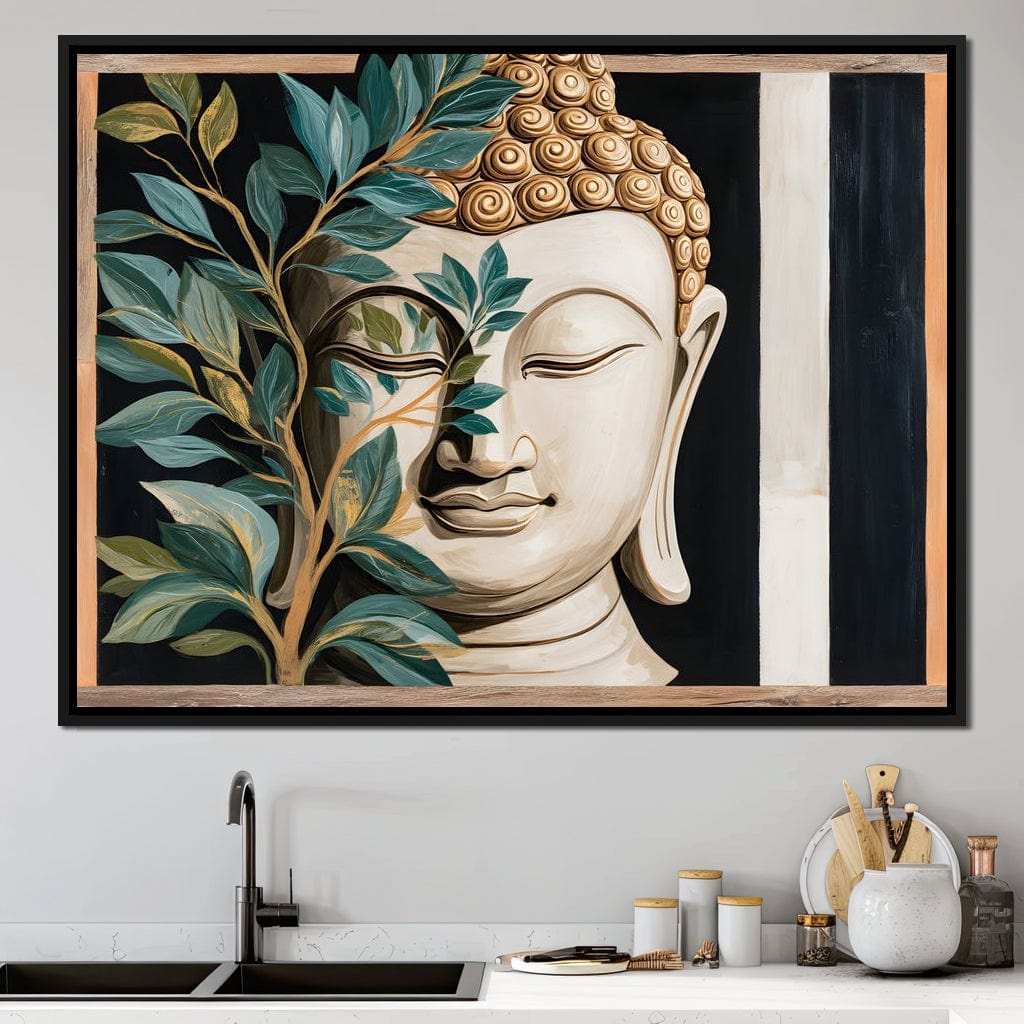 Tranquil Buddha Sanctuary Canvas Wall Art
