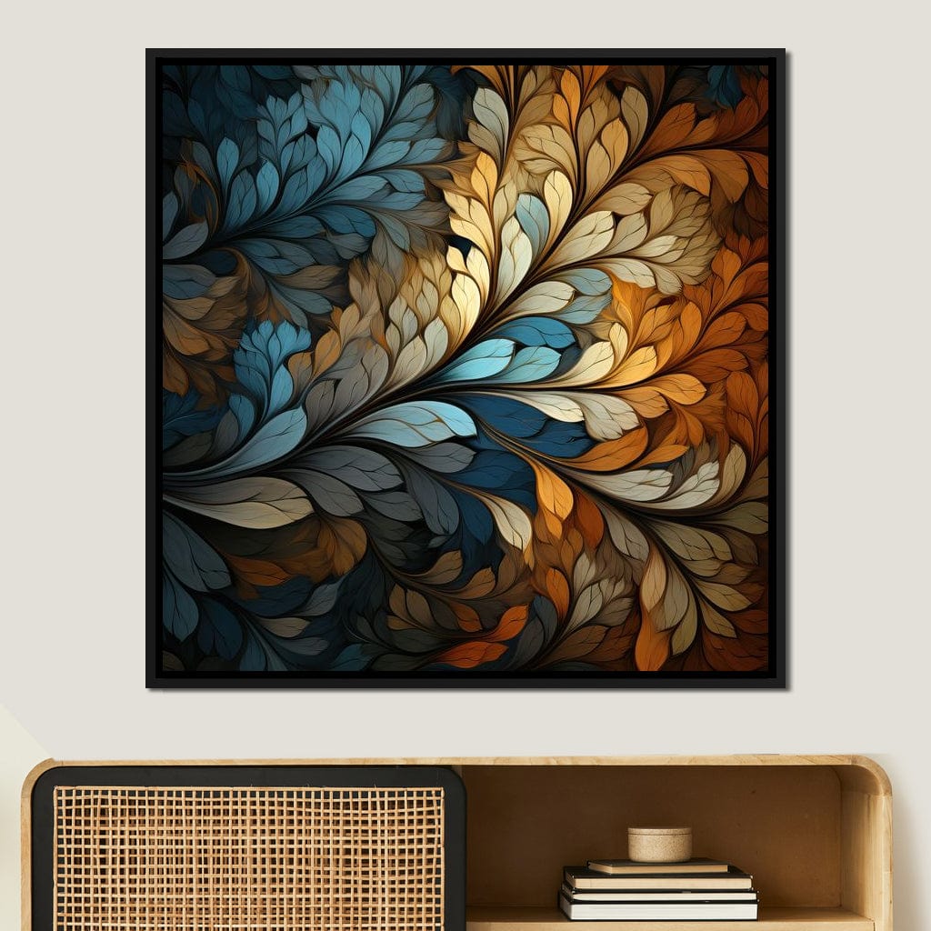 Mosaic Leaf Dreamscape Canvas Wall Art