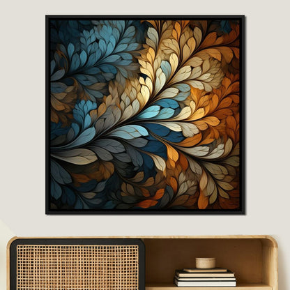 Mosaic Leaf Dreamscape Canvas Wall Art