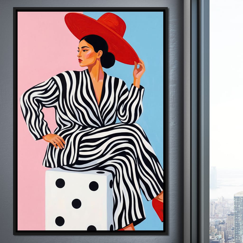 The Dice and the Diva Canvas Wall Art