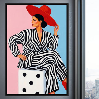The Dice and the Diva Canvas Wall Art