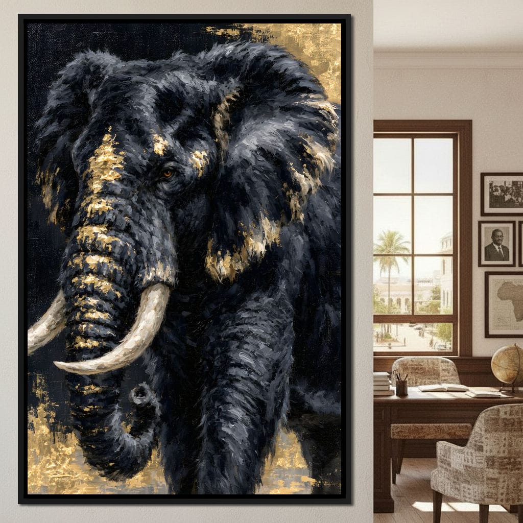 Gilded Majesty of the Wild Canvas Wall Art