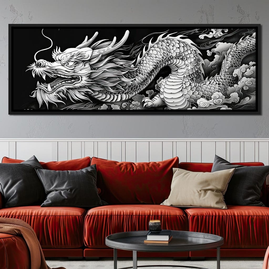 Eternal Dragon's Flight Canvas Wall Art