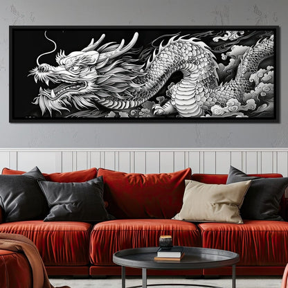 Eternal Dragon's Flight Canvas Wall Art