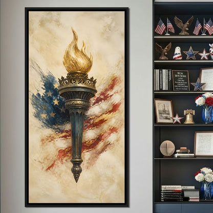 Legacy of the Golden Flame Canvas Wall Art
