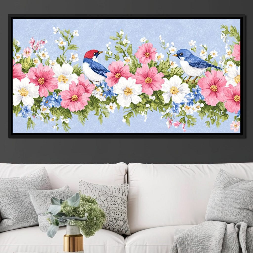 Delicate Harmony of Blossoms Canvas Wall Art