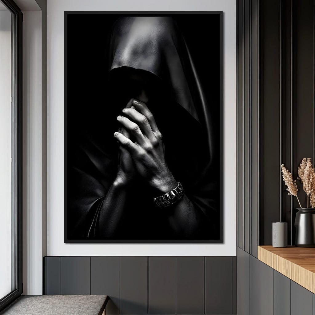 Shadowed Contemplation Canvas Wall Art