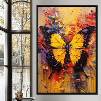 Colorburst Moths Canvas Wall Art