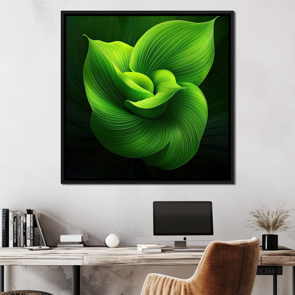 Emerald Whispers Canvas Wall Art