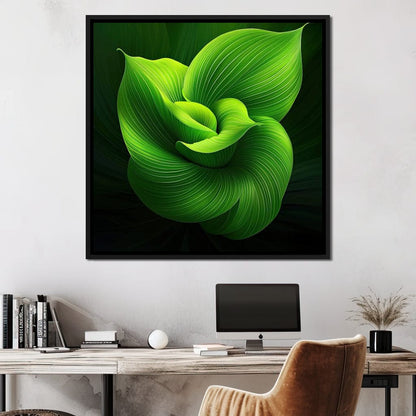 Emerald Whispers Canvas Wall Art