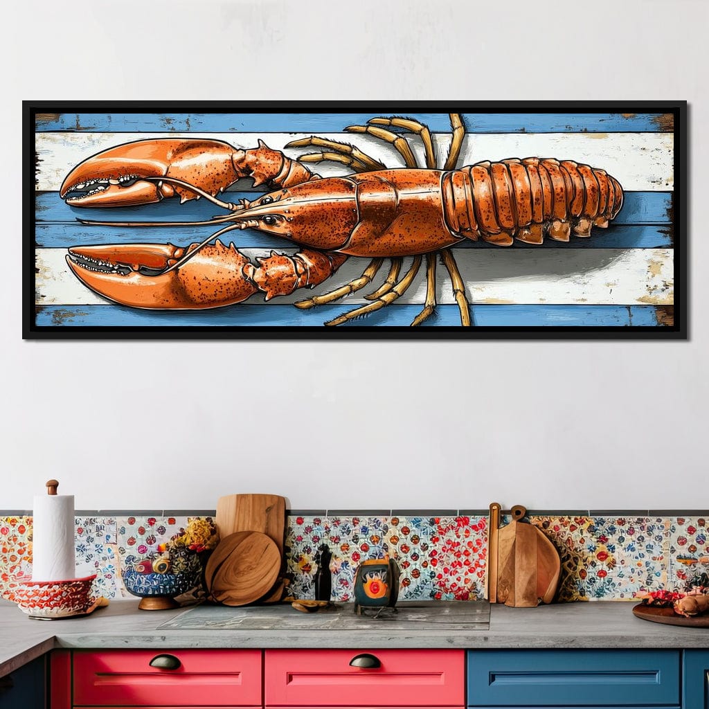 Oceanic Lobster Delight Canvas Wall Art