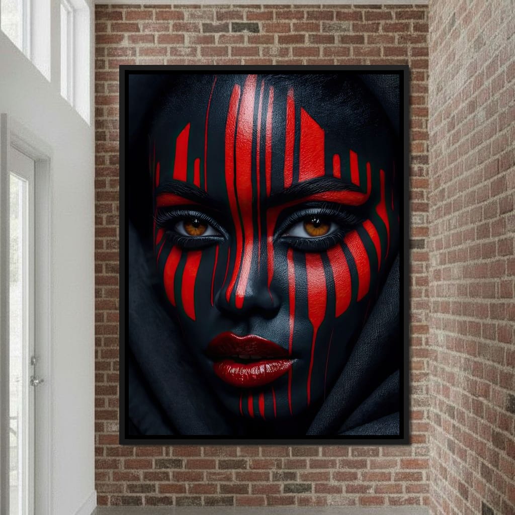 Scarlet Ritual Canvas Wall Art