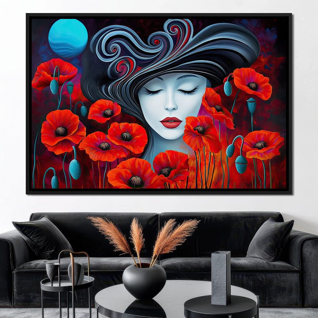The Poppy Queen’s Dream Canvas Wall Art