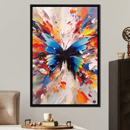 Chromatic Butterfly Euphoria Canvas Wall Art