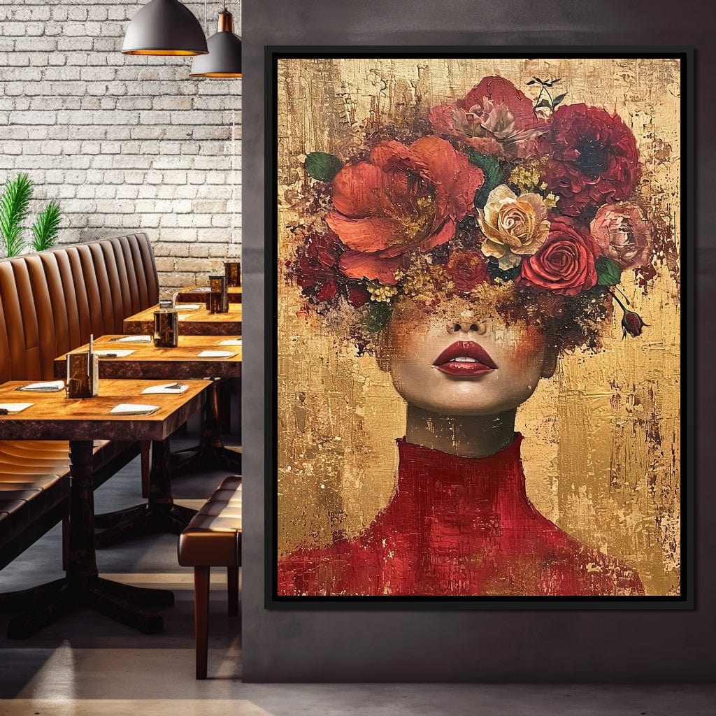Blossom Crowned Silence Canvas Wall Art