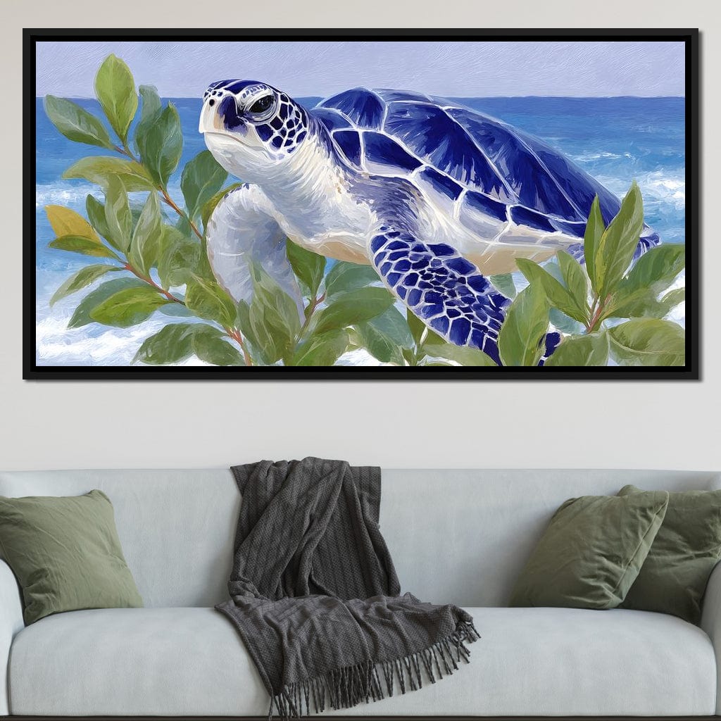 Ocean Voyager Sea Turtle Breeze Canvas Wall Art
