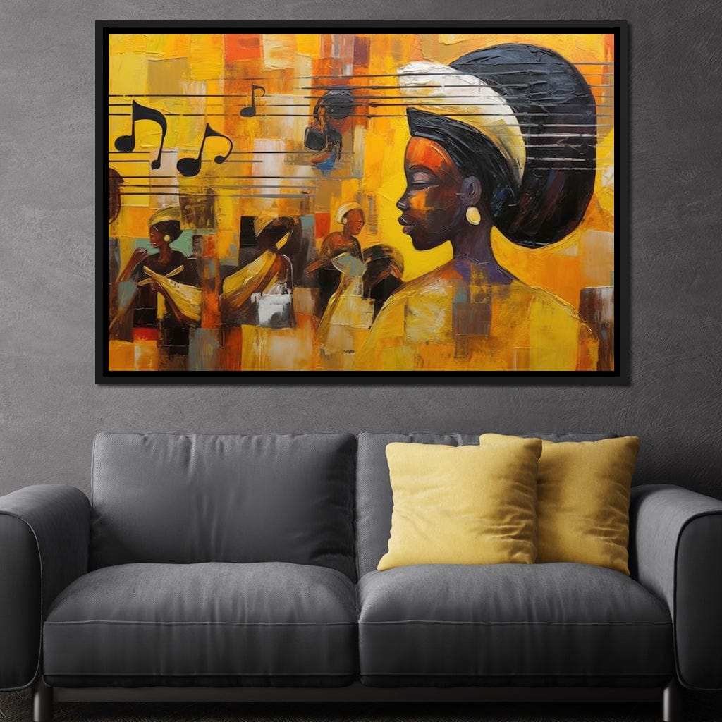 African Sounds 04 Canvas Wall Art
