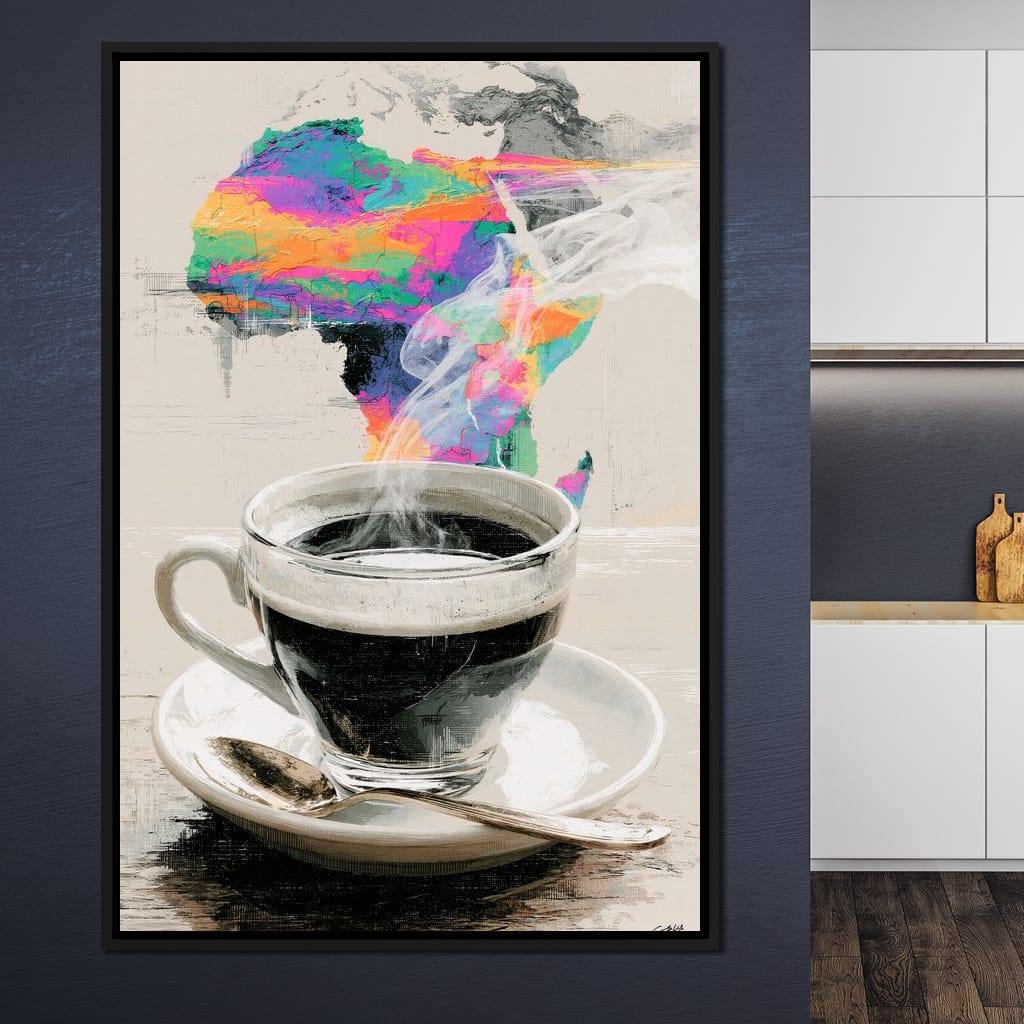 Morning Brew Across the Continent Canvas Wall Art