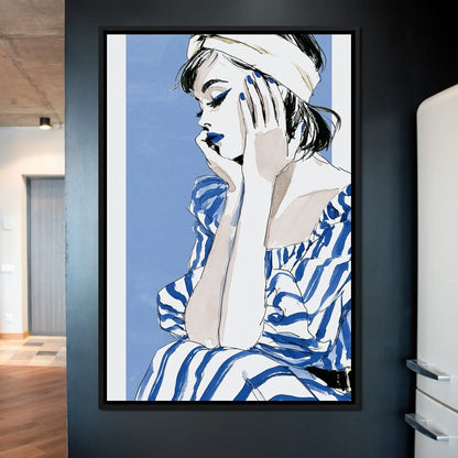 Clear Blue Sky Vacation Reverie Canvas Wall Art