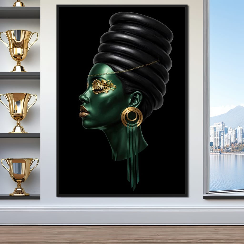 Emerald Empress Canvas Wall Art