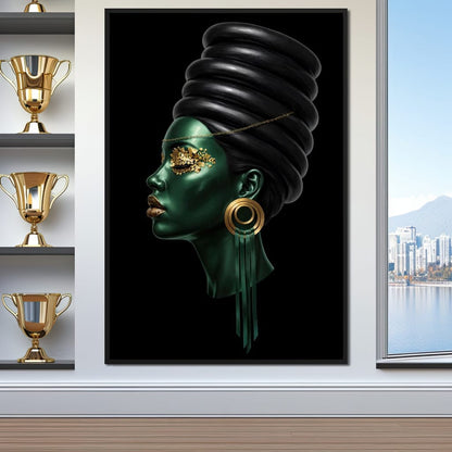 Emerald Empress Canvas Wall Art