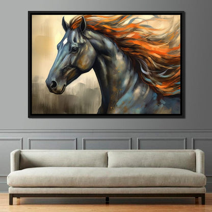 Equestrian Grace Canvas Wall Art