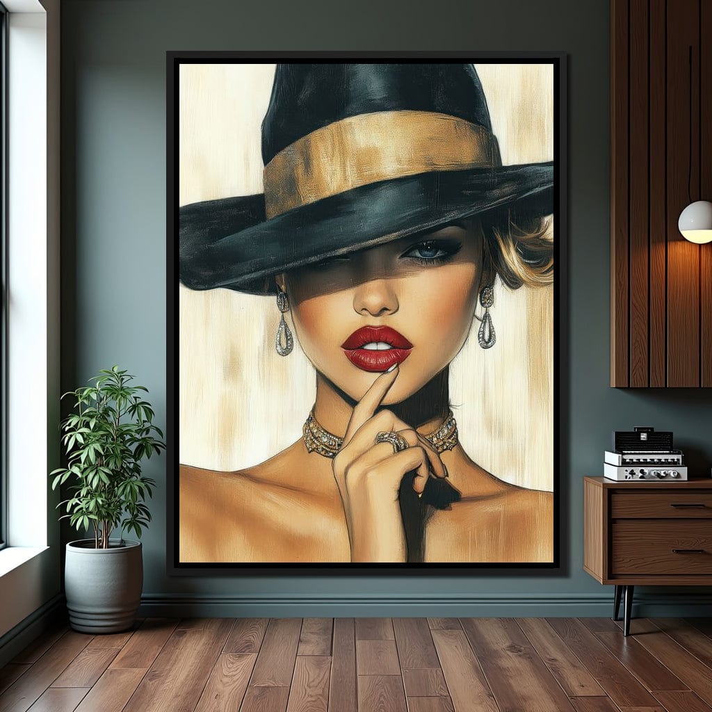 Timeless Allure Portrait Muse Canvas Wall Art
