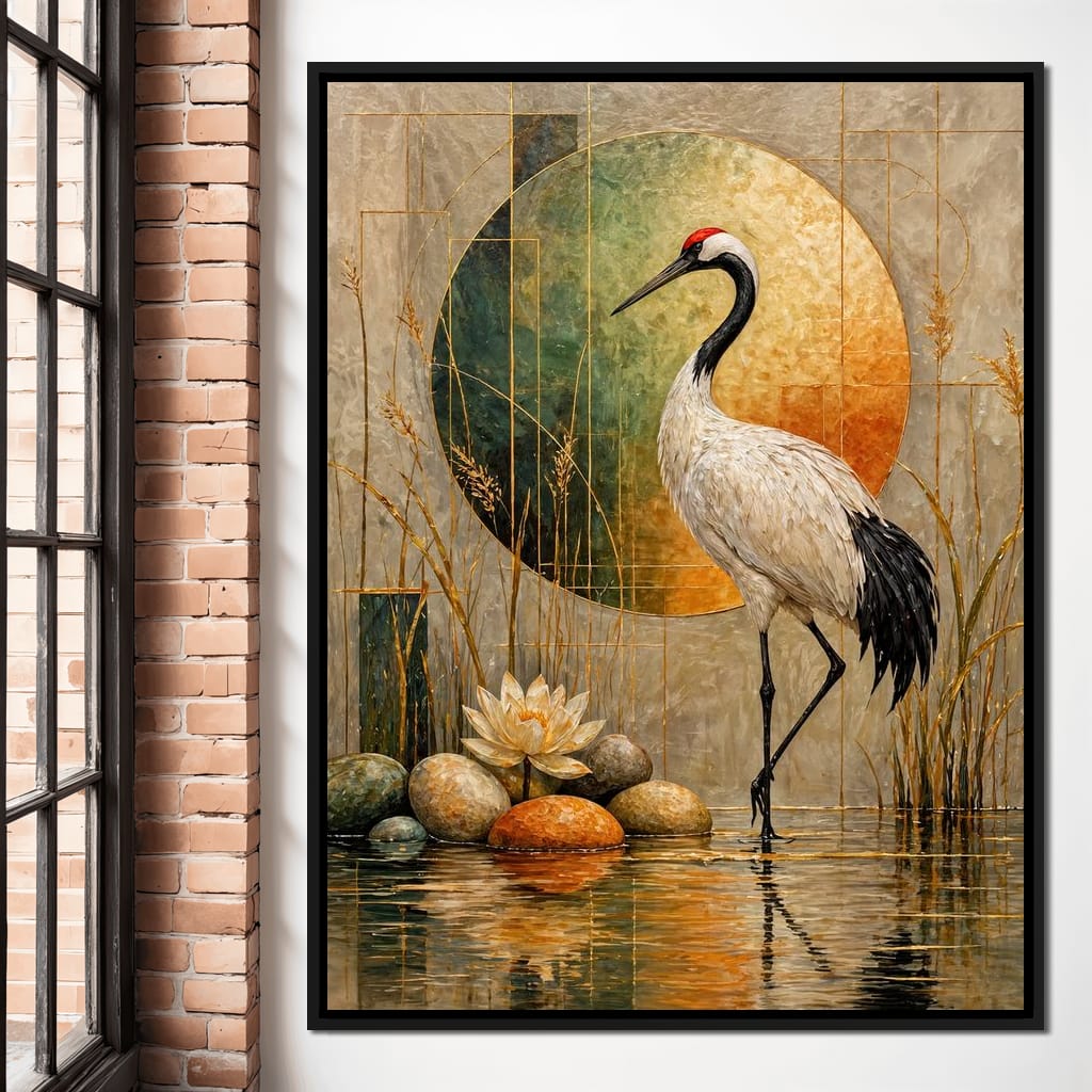 Harmony in Feather and Form Canvas Wall Art