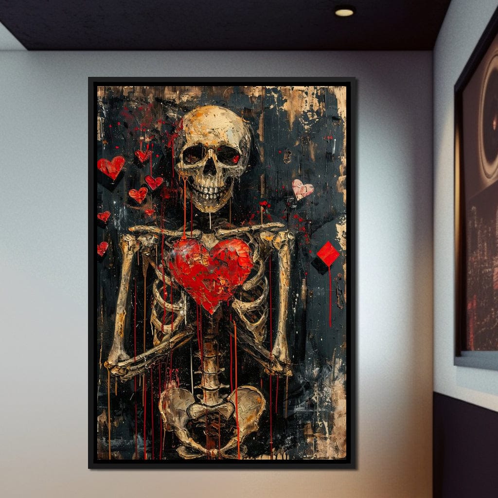 Romantic Skeleton 5 Canvas Wall Art