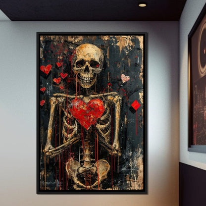 Romantic Skeleton 5 Canvas Wall Art