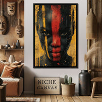 Golden Noir Revelation Canvas Wall Art